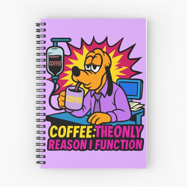 Item preview, ☕ Pluto Coffee Addict – The Only Reason I Function | Funny Office Dog designed and sold by UnicornDreamers.