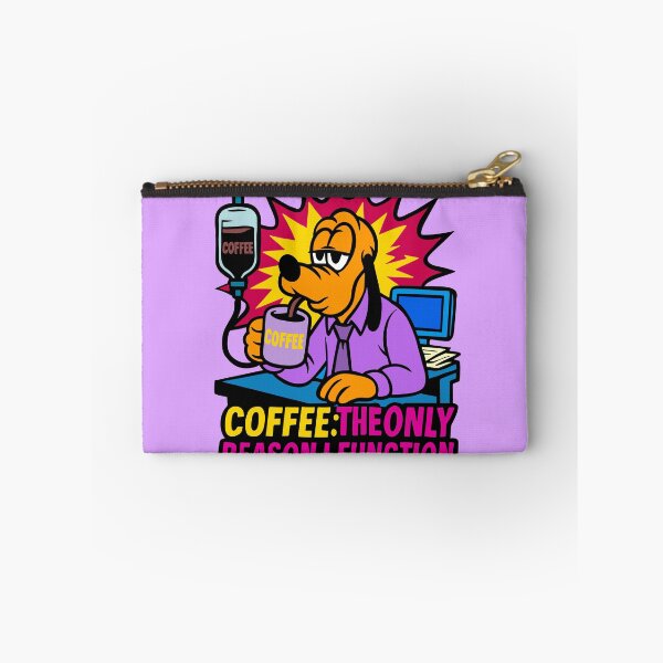 Item preview, ☕ Pluto Coffee Addict – The Only Reason I Function | Funny Office Dog designed and sold by UnicornDreamers.