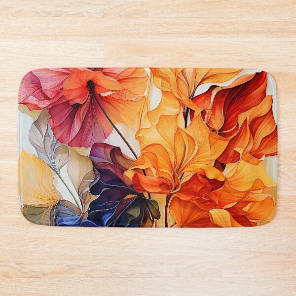 Item preview, Elegant Colorful Floral Watercolor-Style Abstract Art designed and sold by DEC02.