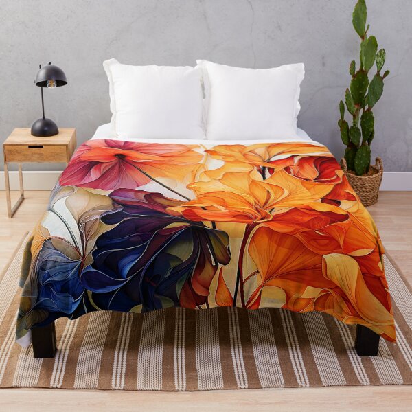 Item preview, Elegant Colorful Floral Watercolor-Style Abstract Art designed and sold by DEC02.