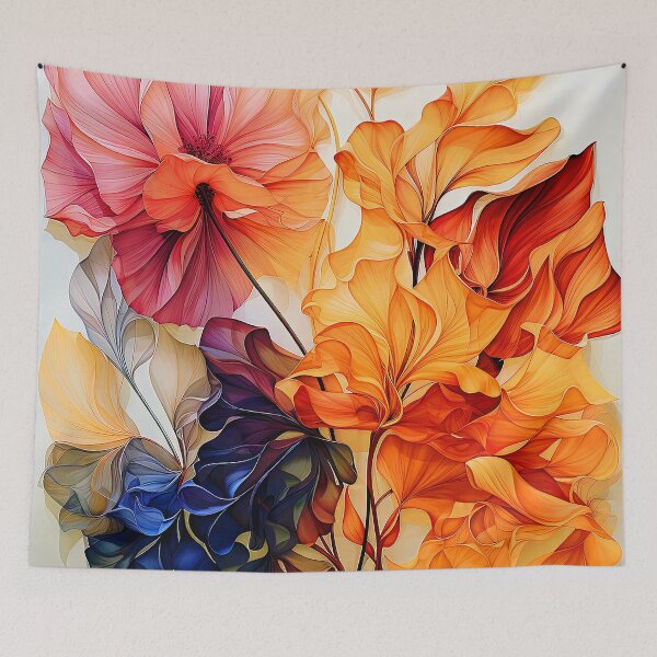 Item preview, Elegant Colorful Floral Watercolor-Style Abstract Art designed and sold by DEC02.
