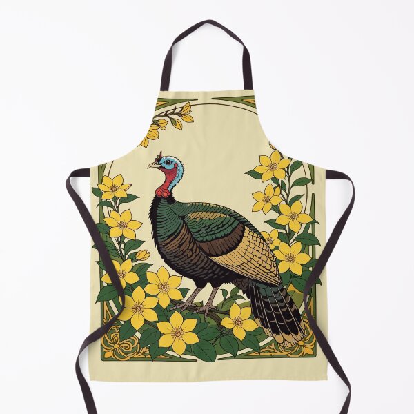 Item preview, Wild Turkey Game Bird And Jasmine Flowers Illustration designed and sold by taiche.