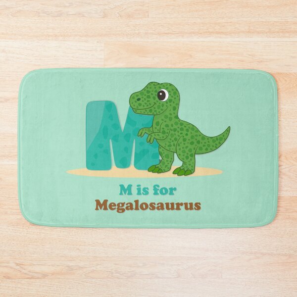 Item preview, M is for Megalosaurus Dinosaur Alphabet | Cute Kids Learning Poster designed and sold by FilizDesigner.