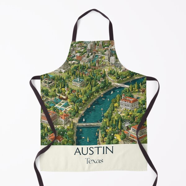 Item preview, Austin Texas Vintage Travel Poster | Retro Cityscape Art designed and sold by TuncGK.