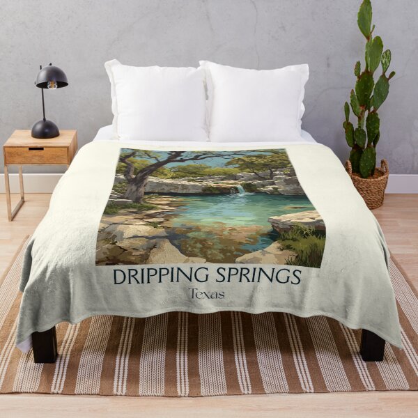 Item preview, Dripping Springs Texas Vintage Travel Poster | Hill Country Oasis designed and sold by TuncGK.