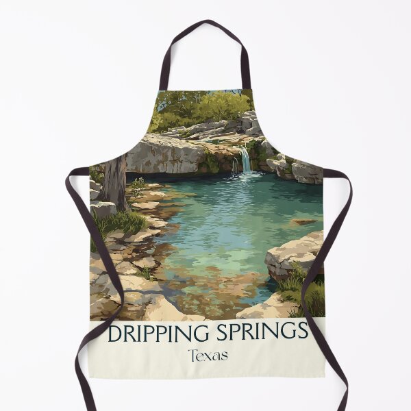 Item preview, Dripping Springs Texas Vintage Travel Poster | Hill Country Oasis designed and sold by TuncGK.