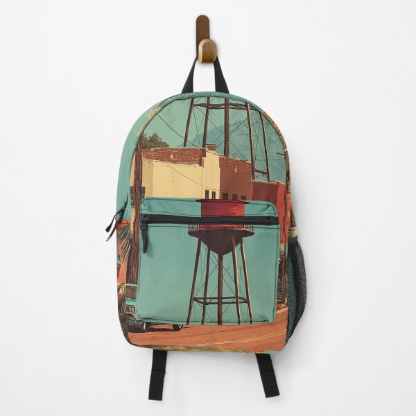 Item preview, Llano Texas Vintage Travel Poster | Hill Country Water Tower Art designed and sold by TuncGK.