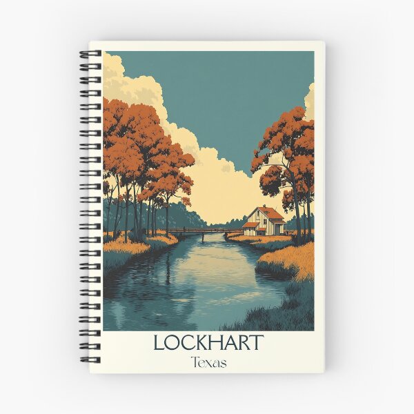 Item preview, Lockhart Texas Vintage Travel Poster | BBQ Capital Art designed and sold by TuncGK.