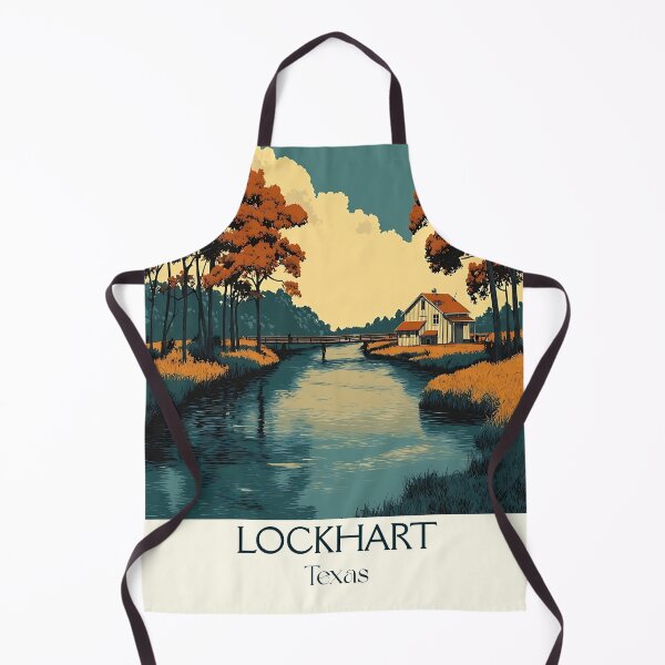 Item preview, Lockhart Texas Vintage Travel Poster | BBQ Capital Art designed and sold by TuncGK.