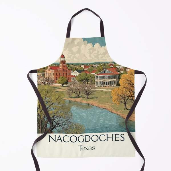 Item preview, Nacogdoches Texas Vintage Travel Poster | Oldest Town in Texas designed and sold by TuncGK.