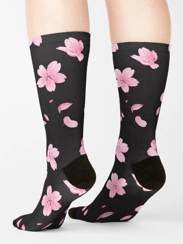  Falling Sakura Blossoms Socks image 2