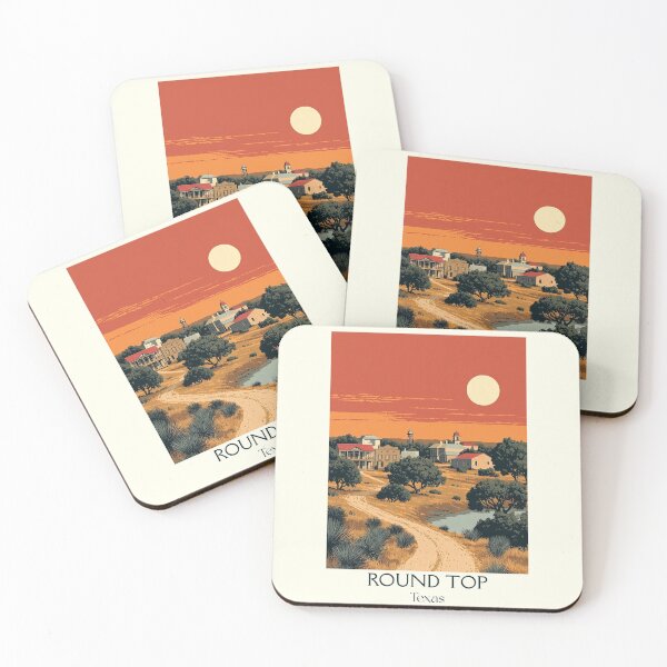 Item preview, Round Top Texas Vintage Travel Poster | Texas Antique Town designed and sold by TuncGK.