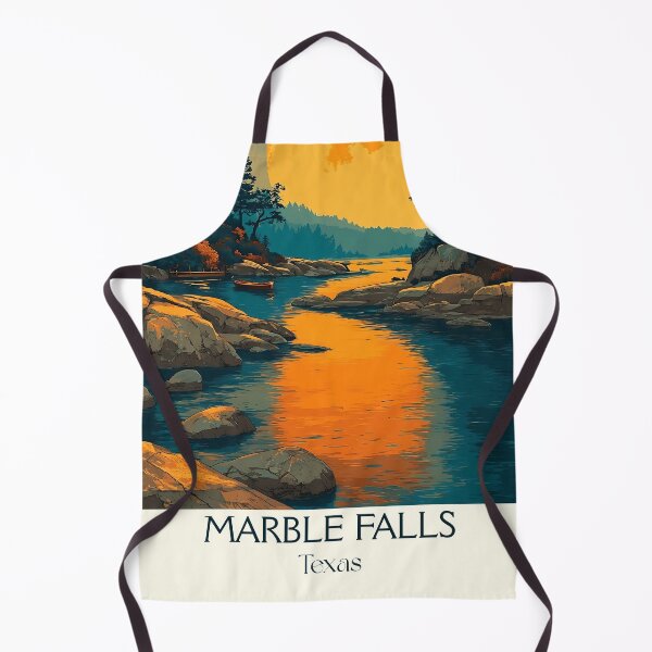 Item preview, Marble Falls Texas Vintage Travel Poster | Highland Lakes Art designed and sold by TuncGK.