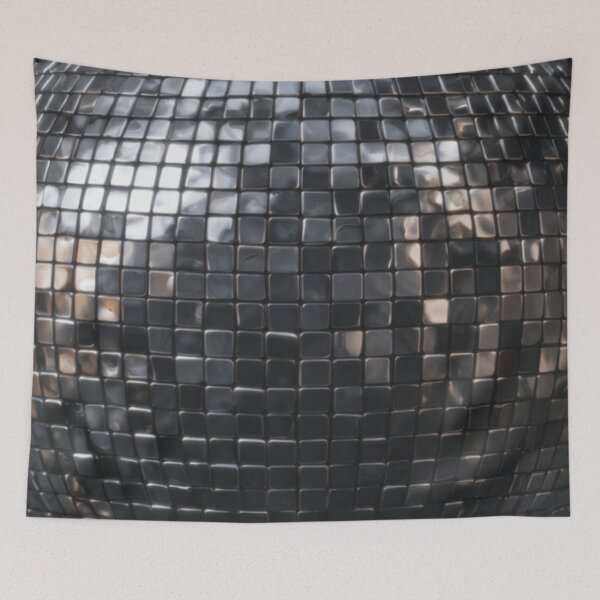 Item preview, Dark Silver Disco Ball - Mirror Ball Glitch designed and sold by GrinGalore.