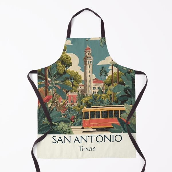 Item preview, San Antonio Texas Vintage Travel Poster | River City Art designed and sold by TuncGK.