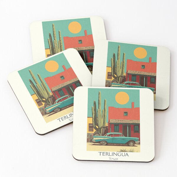 Item preview, Terlingua Texas Vintage Travel Poster | Ghost Town Art designed and sold by TuncGK.