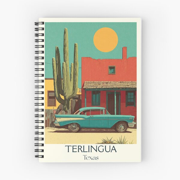 Item preview, Terlingua Texas Vintage Travel Poster | Ghost Town Art designed and sold by TuncGK.