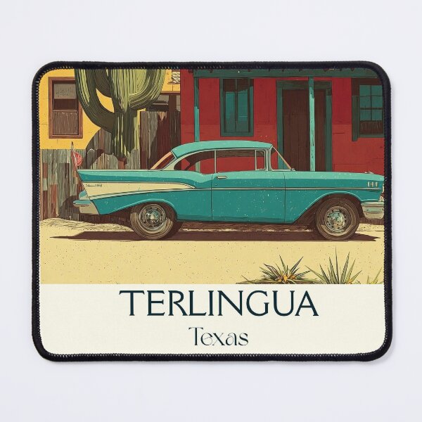 Item preview, Terlingua Texas Vintage Travel Poster | Ghost Town Art designed and sold by TuncGK.
