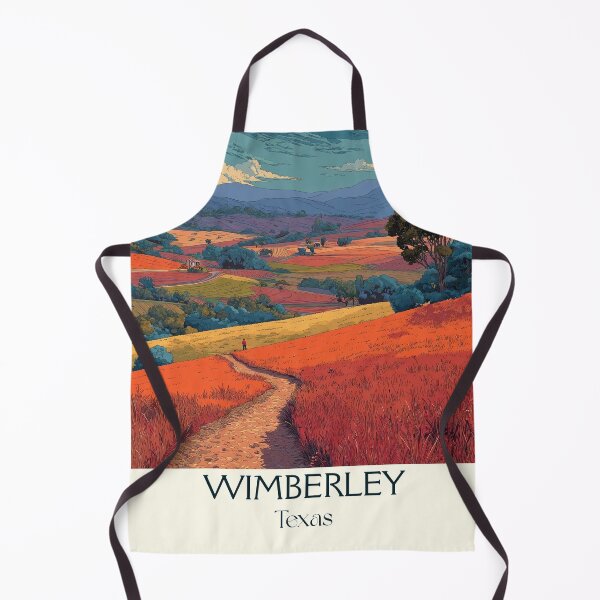 Item preview, Wimberley Texas Vintage Travel Poster | Hill Country Hills designed and sold by TuncGK.