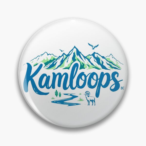 Item preview, Kamloops, BC, simple landscape with ram designed and sold by Jamdezines.