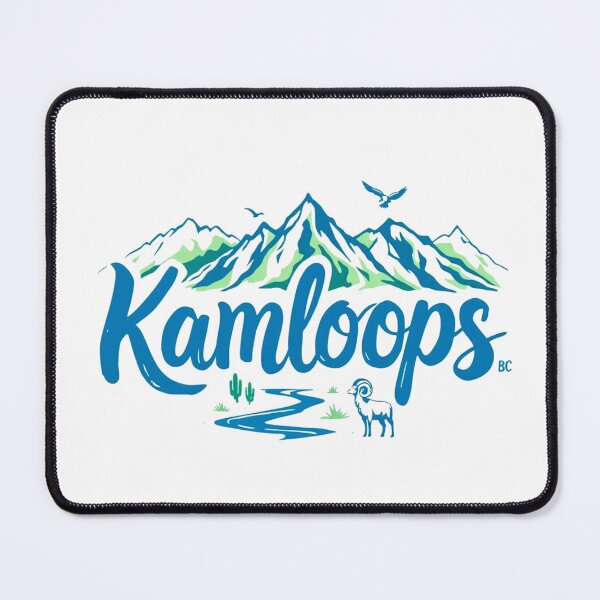 Item preview, Kamloops, BC, simple landscape with ram designed and sold by Jamdezines.