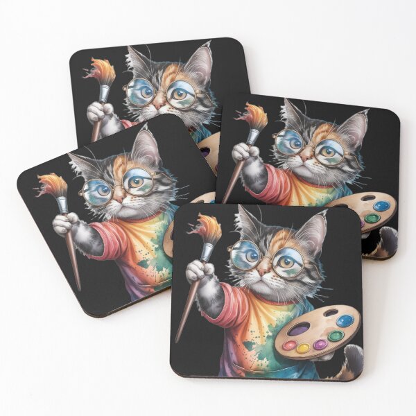 Item preview, Artist Cat Watercolor Painting designed and sold by JediKittenWars.