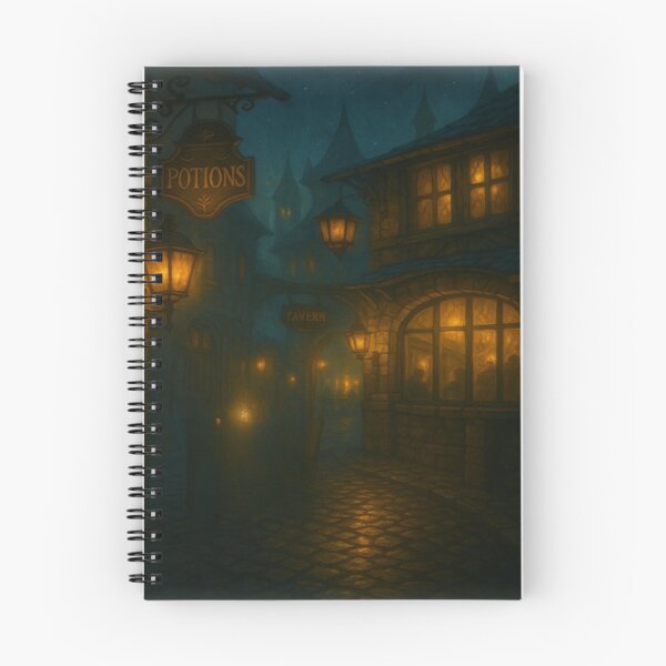 Item preview, Moonlit Alley Tavern – Medieval Street Fantasy Scene designed and sold by fairmaiden7.