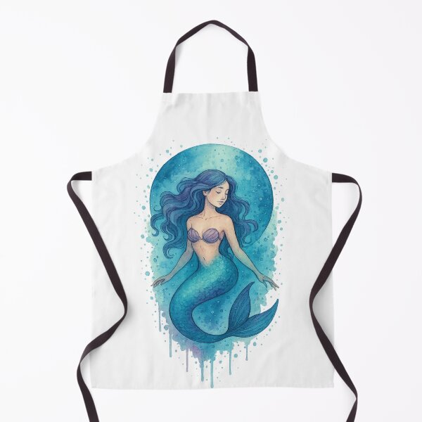 Item preview, Watercolor Mermaid – Ocean Fantasy Art designed and sold by Neon Nightmare.