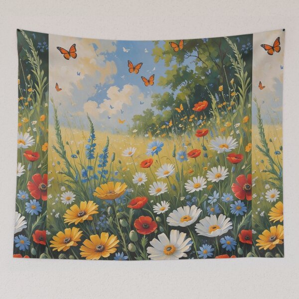 Item preview, Field of Flutter – Meadow Butterfly Cottagecore designed and sold by Deezyned.