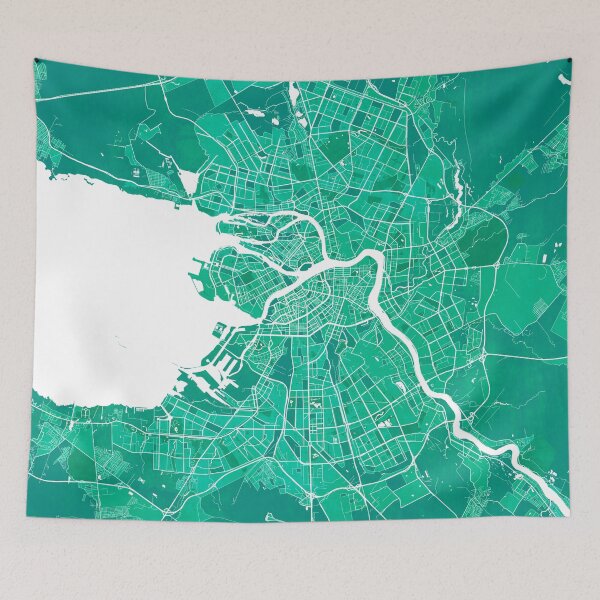 Item preview, Saint Petersburg City Map of Russia - Watercolor designed and sold by deMAP.