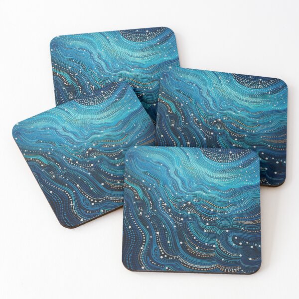 Item preview, Aboriginal Inspired Dot Art - With The Distant Ocean designed and sold by GrinGalore.