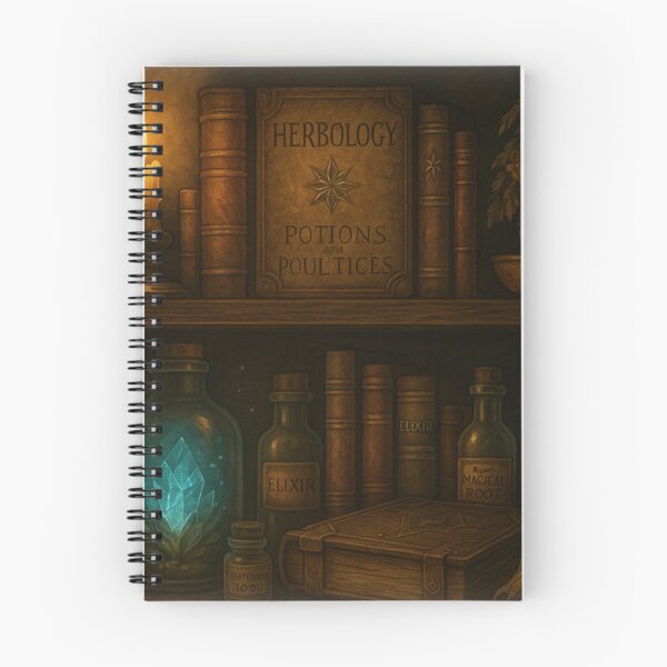 Item preview, “The Mystic Library Nook – Hidden Lore & Arcane Shelves Wall Art” designed and sold by fairmaiden7.