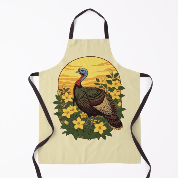 Item preview, Wild Turkey And Jasmine Flowers Illustration designed and sold by taiche.