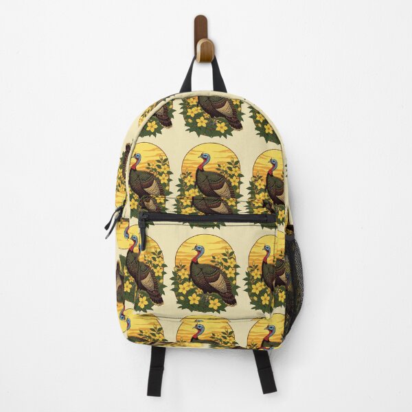Item preview, Wild Turkey And Jasmine Flowers Illustration designed and sold by taiche.