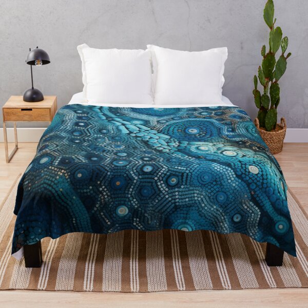Item preview, Aboriginal Inspired Dot Art - With Ocean Life designed and sold by GrinGalore.