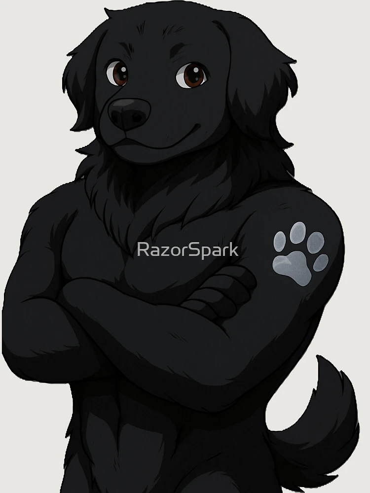 Thumbnail 6 von 6, Premium Oversized Pullover, Muskel Labrador - Cartoon designt und verkauft von RazorSpark.