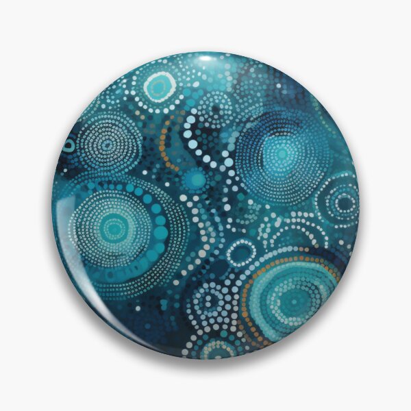 Item preview, Aboriginal Inspired Dot Art - With Calm Ocean designed and sold by GrinGalore.