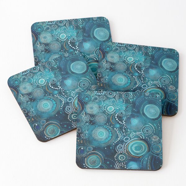 Item preview, Aboriginal Inspired Dot Art - With Calm Ocean designed and sold by GrinGalore.