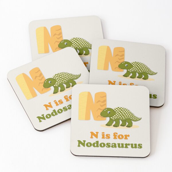 Item preview, Cute Nodosaurus Dinosaur Alphabet Poster for Kids designed and sold by FilizDesigner.