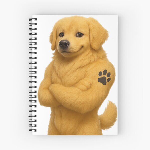 Item preview, Golden Retriever Character with Tattoo designed and sold by RazorSpark.