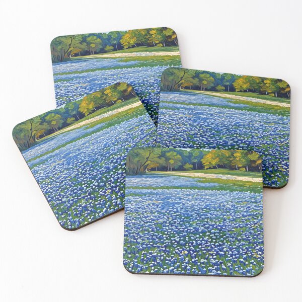 Item preview, Oil painting Field of bluebonnets in Texas the State flower designed and sold by RobynPeters1836.