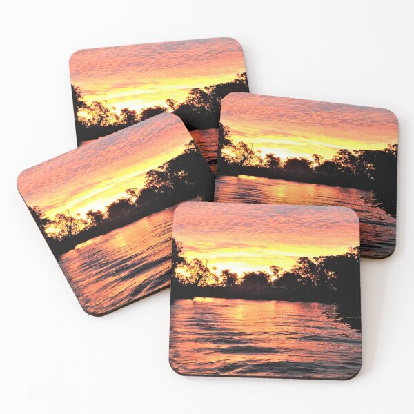 Item preview, Sunset on the Murray River designed and sold by Yolanda Caporn Art.
