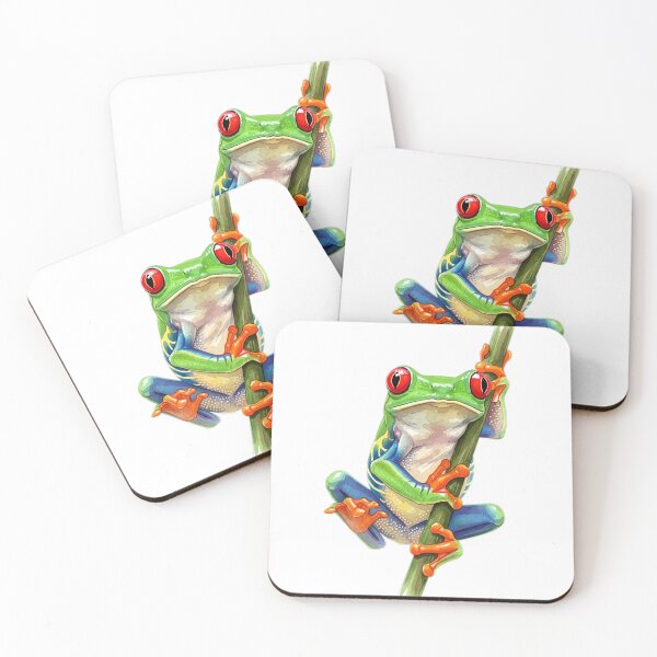 Item preview, red eyed tree frog designed and sold by 4rtistcDrift.