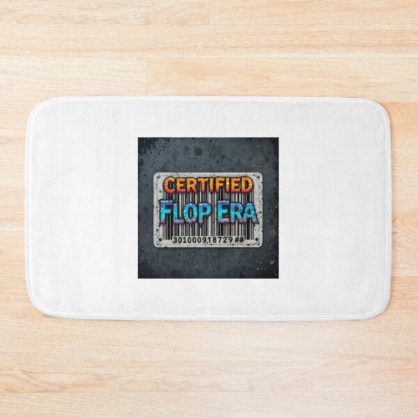 Item preview, Certified Flop Era – Funny Pop Culture Barcode Grunge Sticker designed and sold by BloombyInk.
