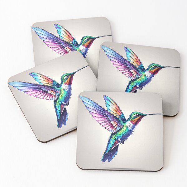 Item preview, Colorful Hummingbird in Flight Vector Art designed and sold by Prachodayat Artworks.