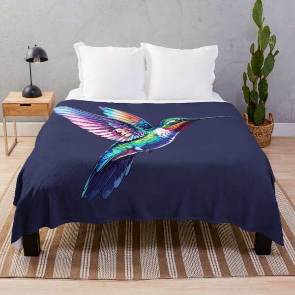 Item preview, Colorful Hummingbird in Flight Vector Art designed and sold by Prachodayat Artworks.