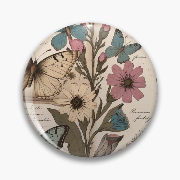 Item preview, Butterfly Herbarium – Vintage Cottagecore Study designed and sold by Deezyned.