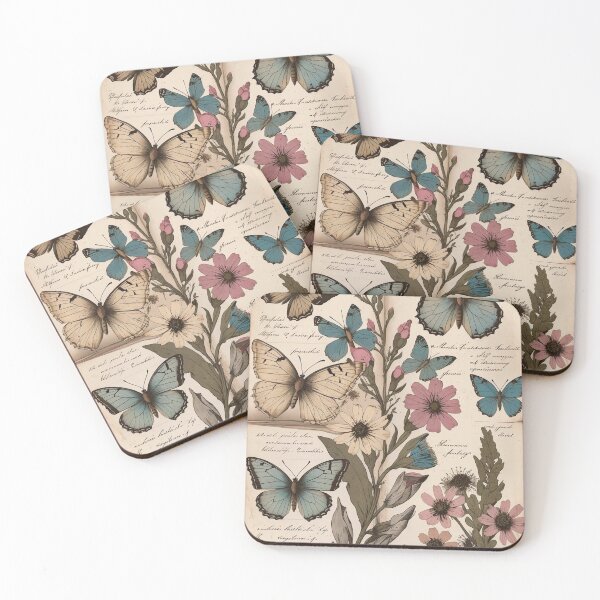 Item preview, Butterfly Herbarium – Vintage Cottagecore Study designed and sold by Deezyned.