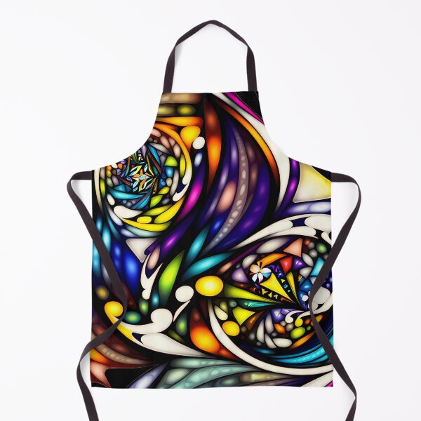 Item preview, Colorful Shapes #1 | Abstract Geometric Art in Bold Colors | Stained Glass Church Window designed and sold by kiri studio.