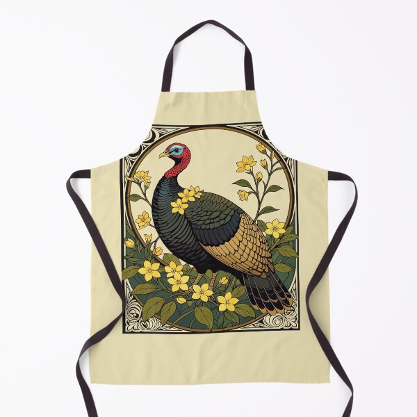 Item preview, Wild Game Bird Turkey And Jasmine Flowers Illustration designed and sold by taiche.
